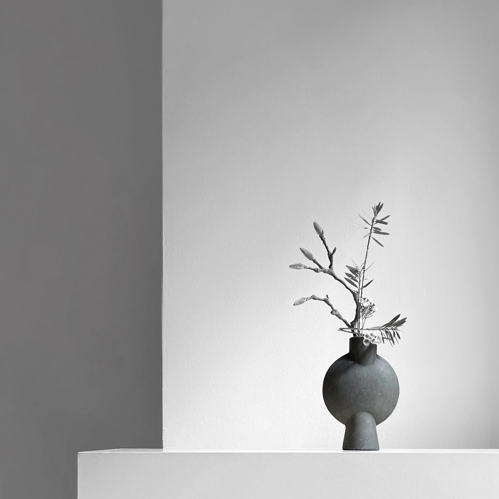 Ваза Sphere Bubl Mini — Dark Grey