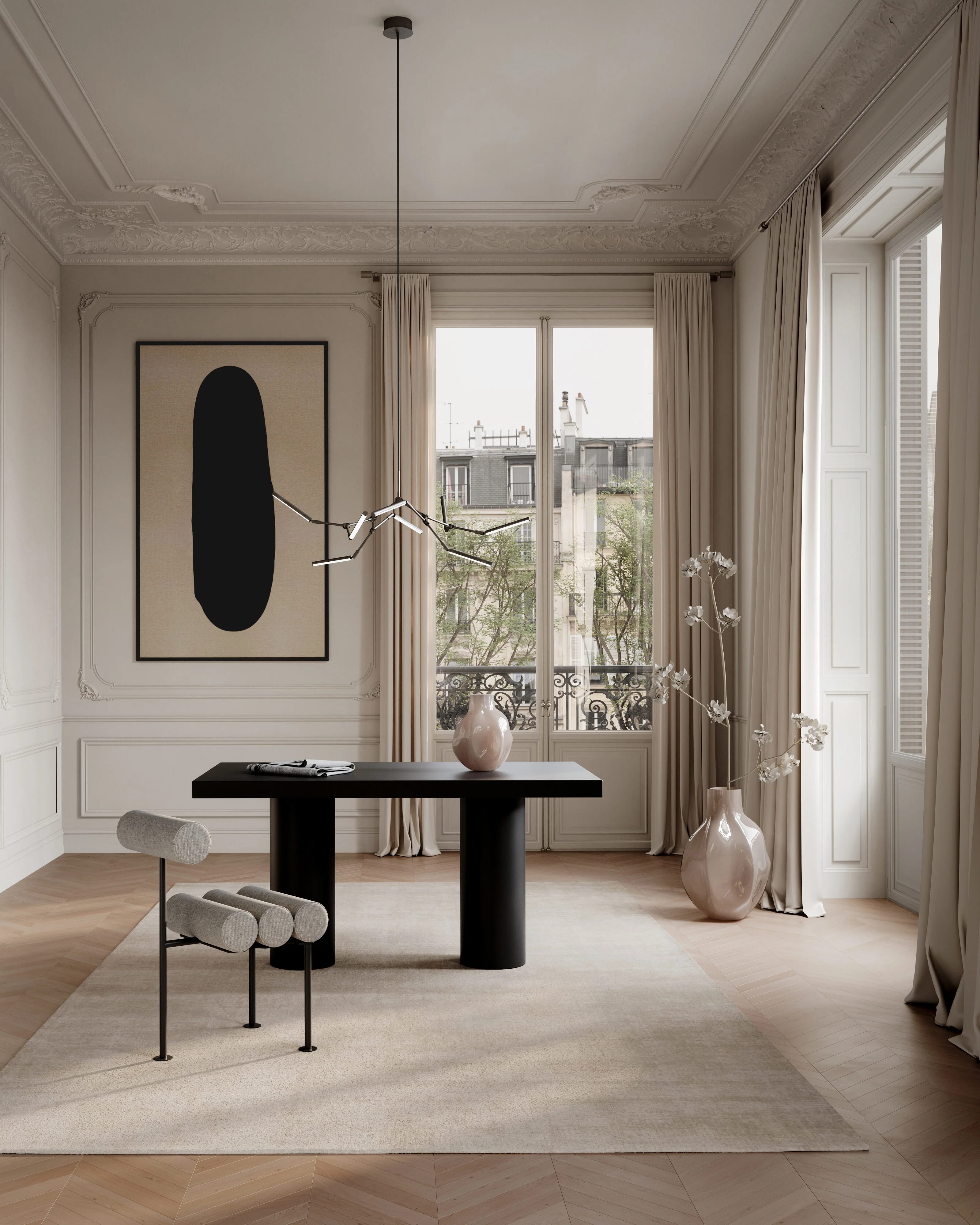 Люстра Stick Chandelier Mini — Bronze