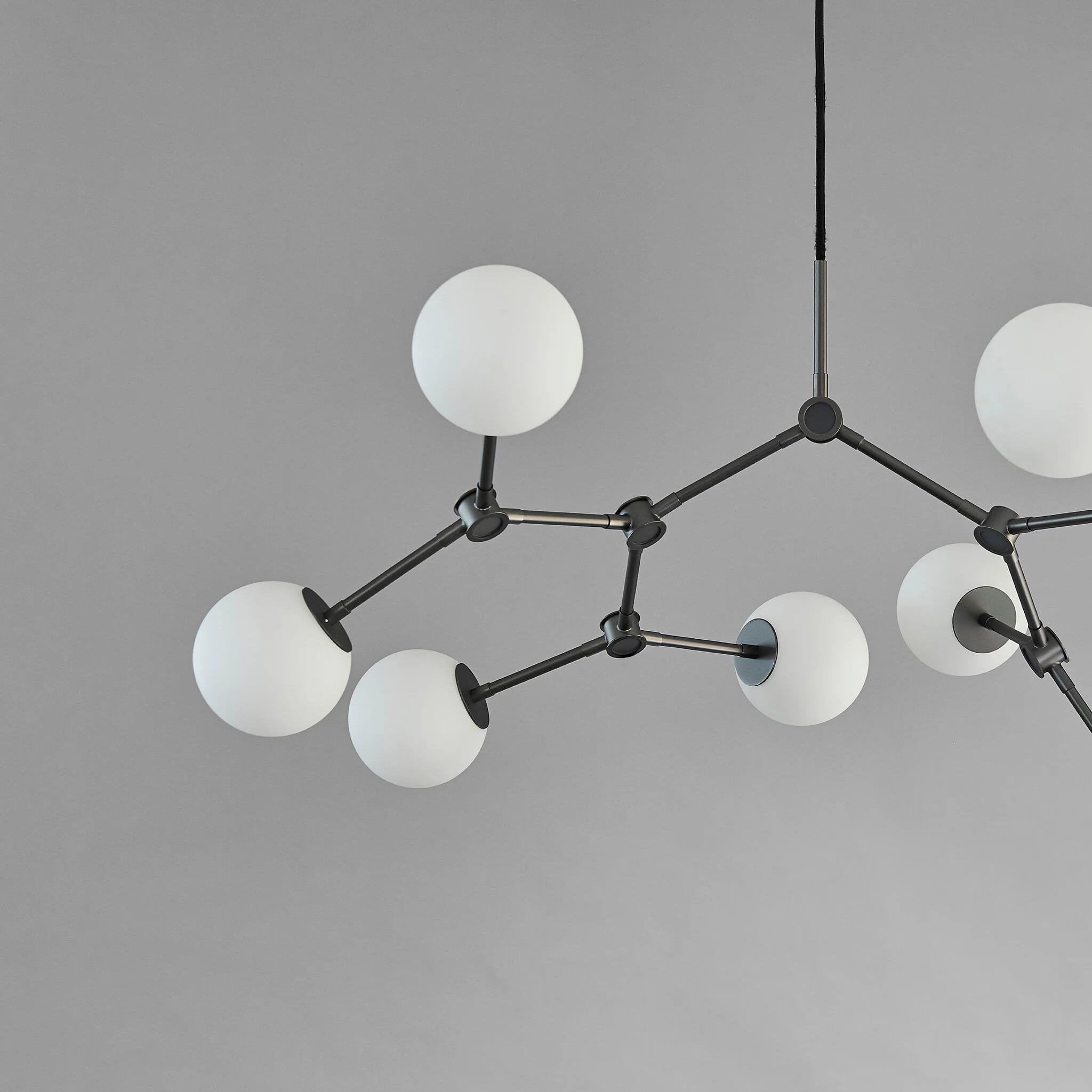 Люстра Drop Chandelier Bulp Mini — Grey 5m
