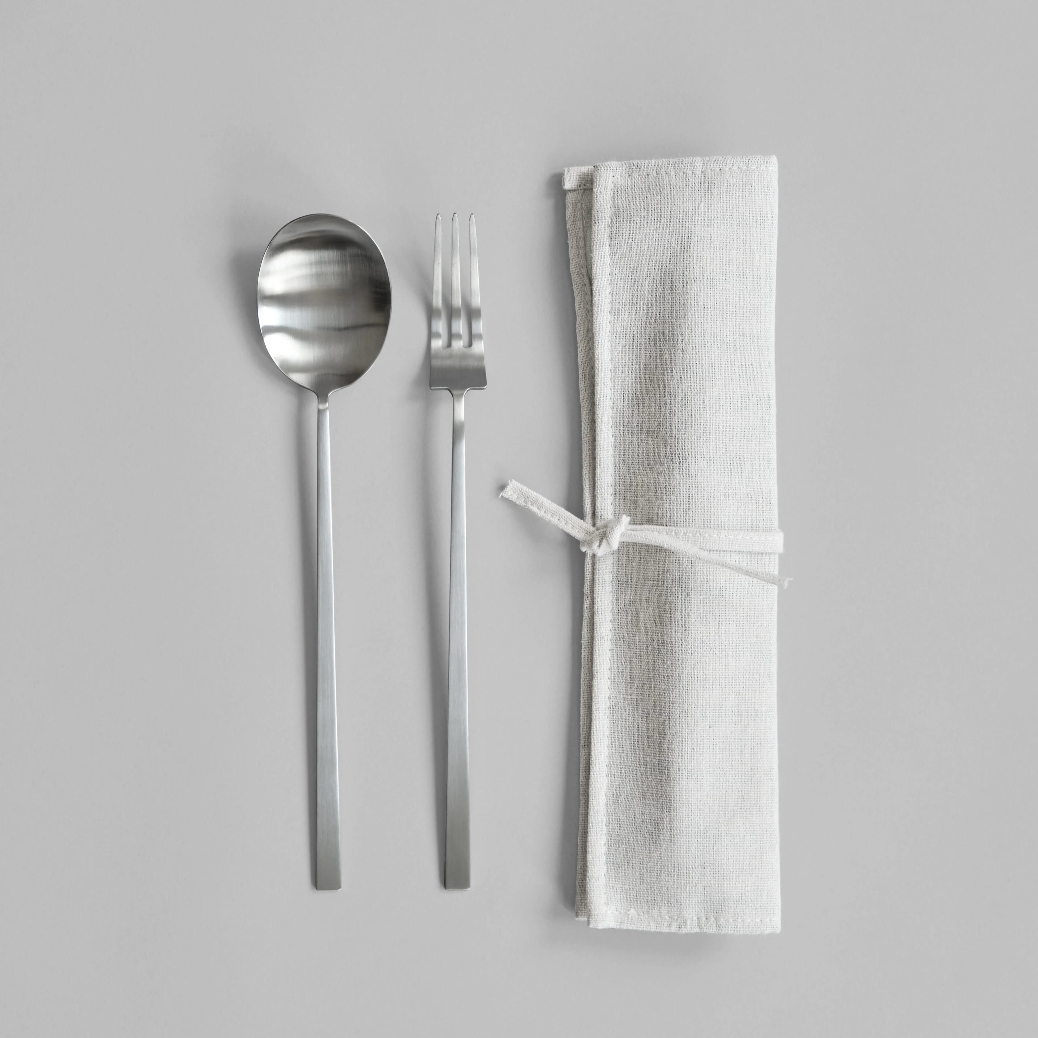 Приборы для салата Kogei — Brushed Steel