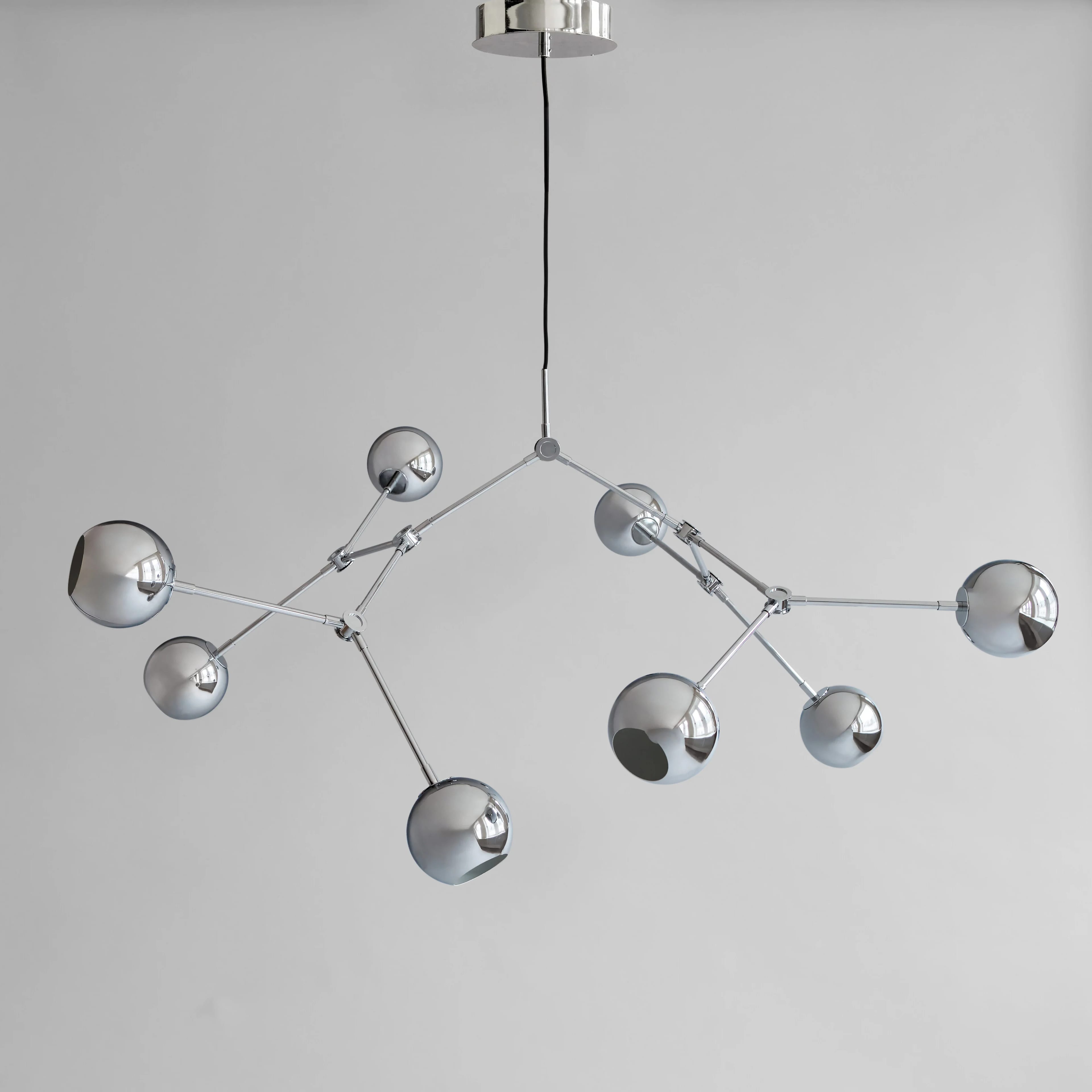 Люстра Drop Chandelier Globe — Chrome 5m