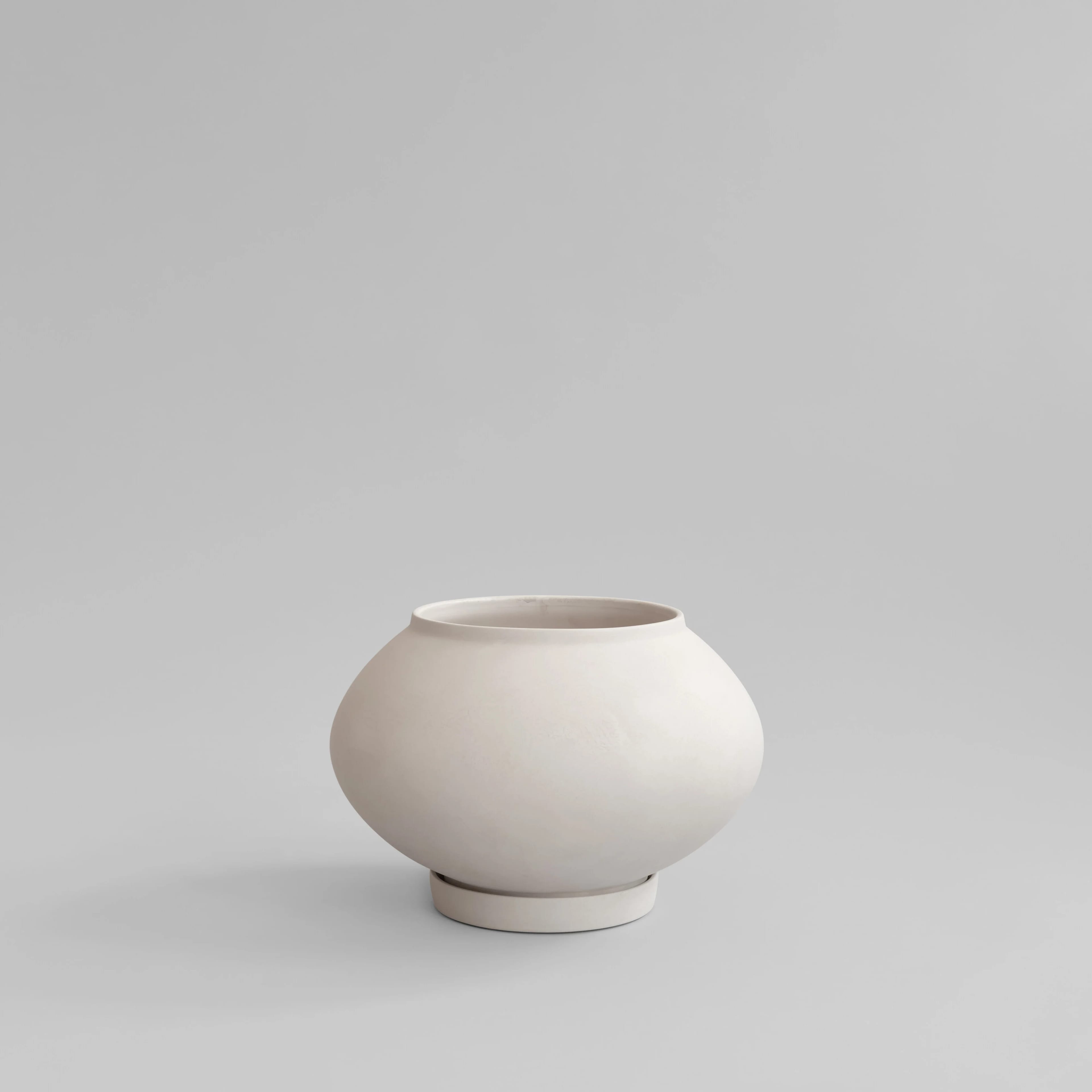 Кашпо Sunao Plant Pot Fat Medio — Birch