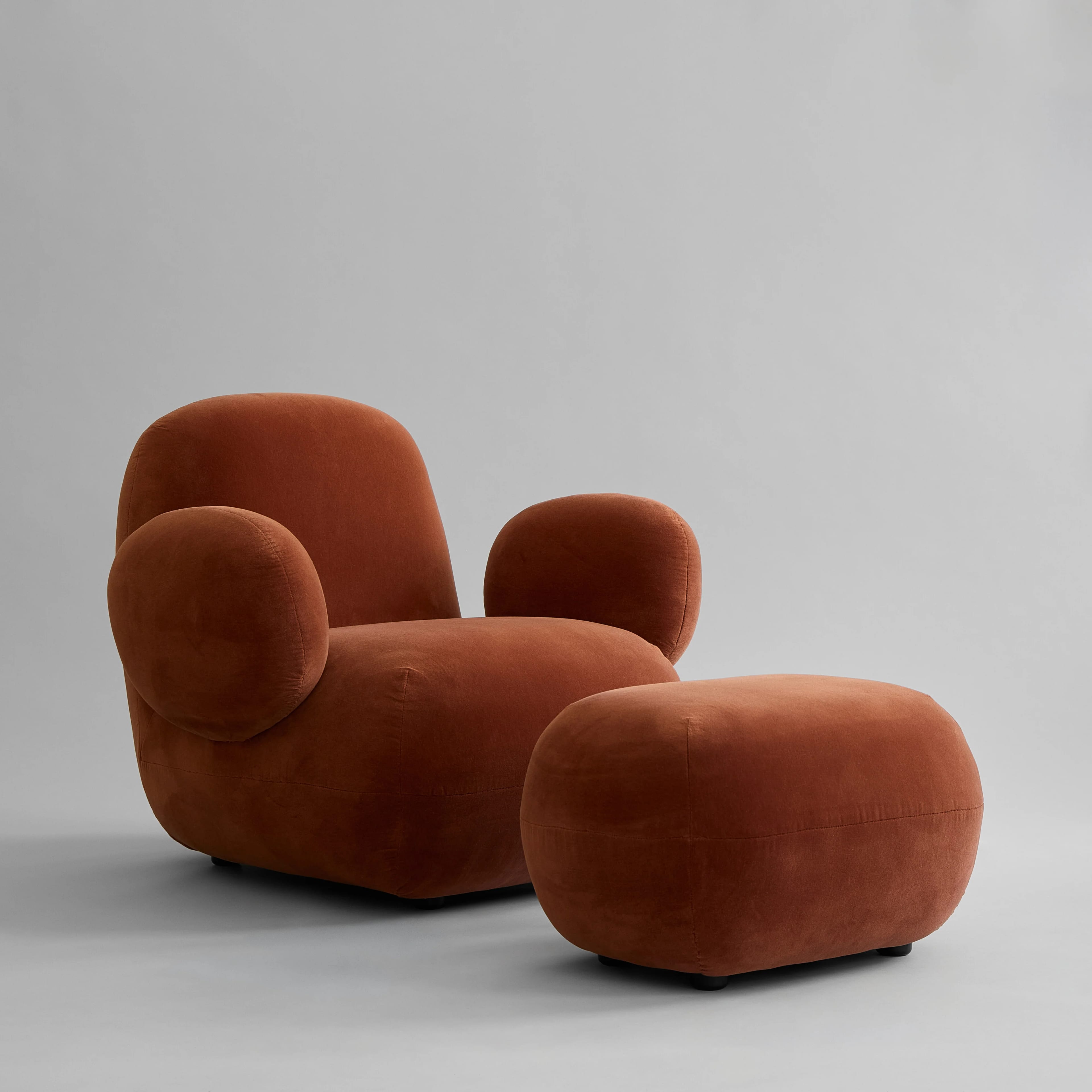 Пуф Toe Ottoman — Rust