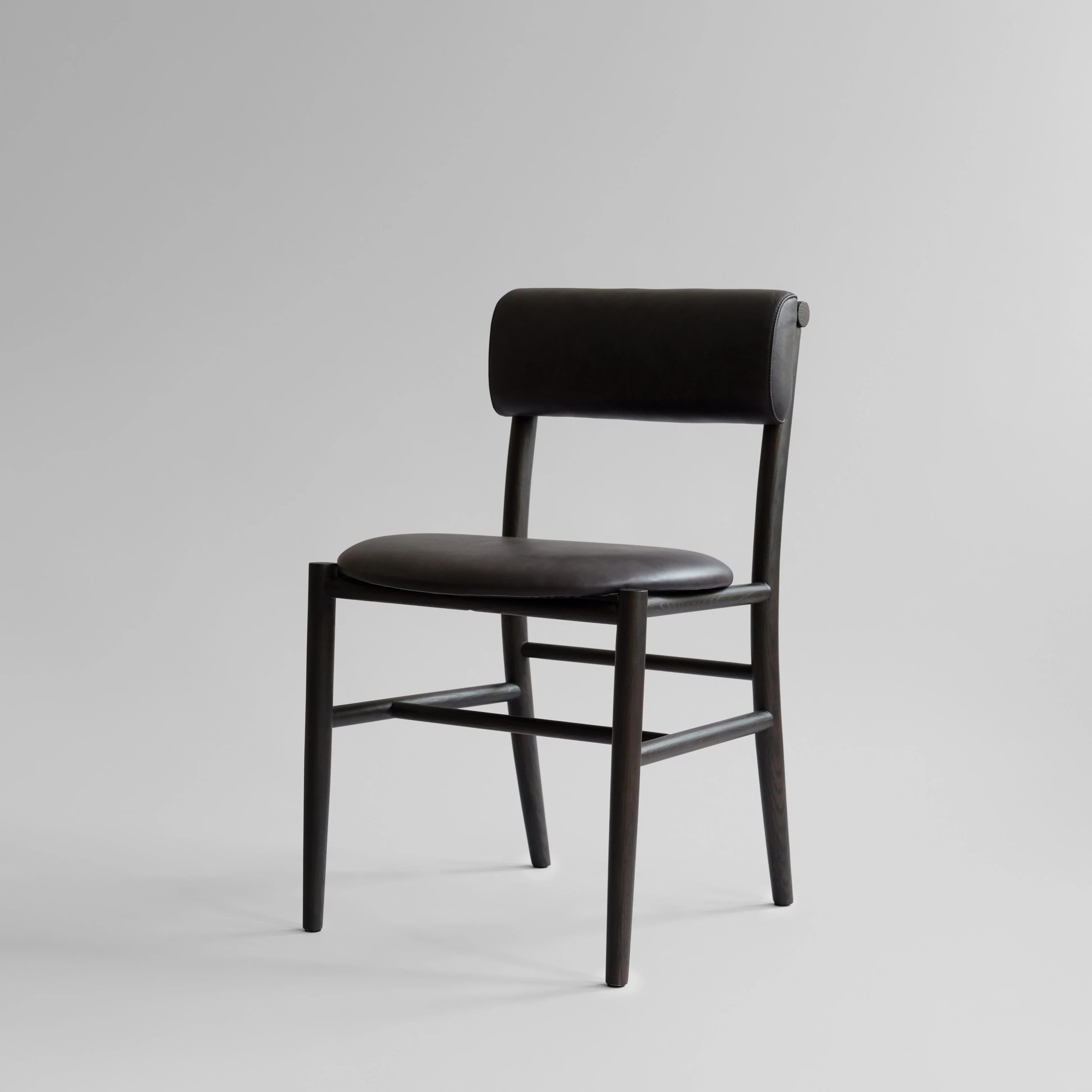 Стул Nama — Aniline leather black