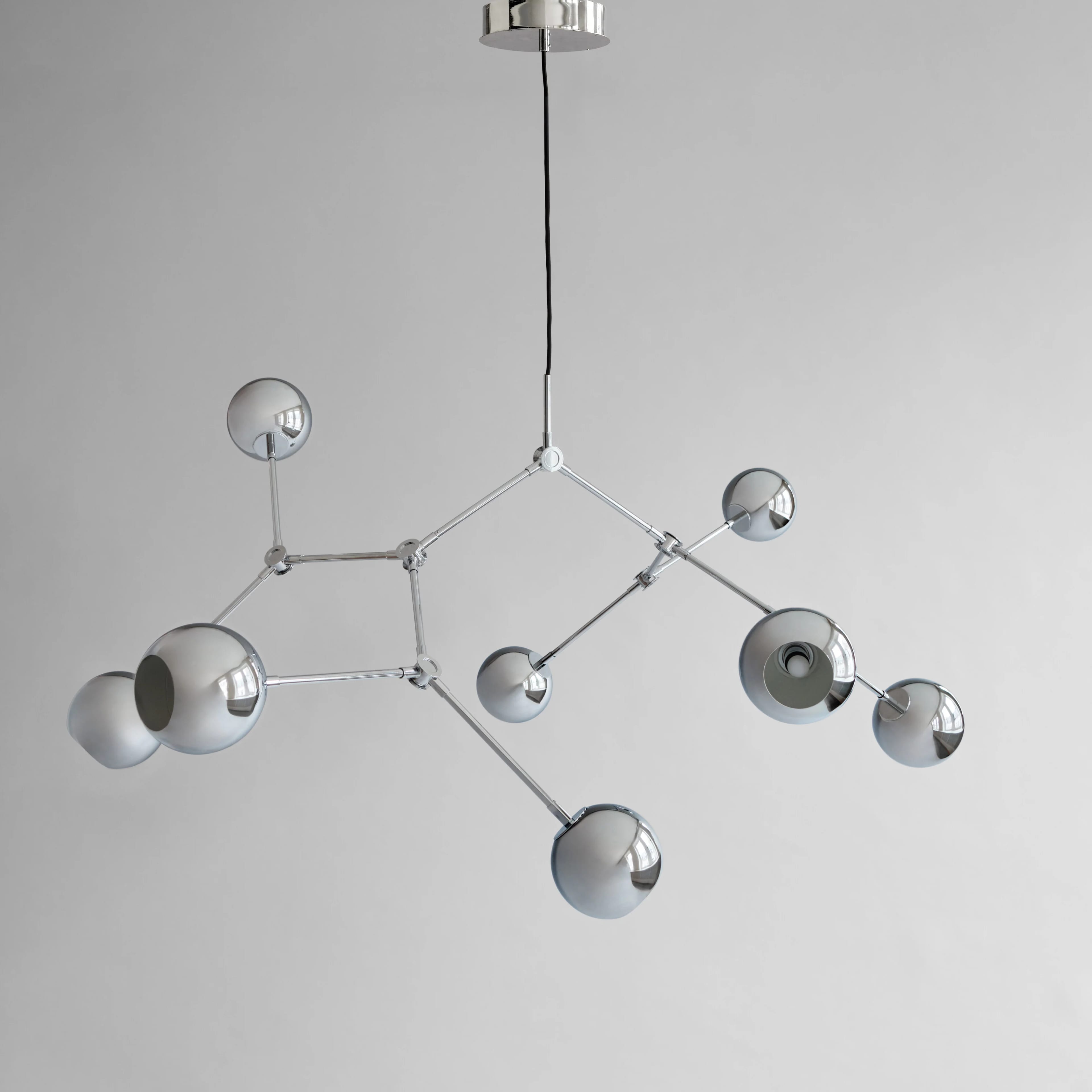 Люстра Drop Chandelier Globe — Chrome 5m