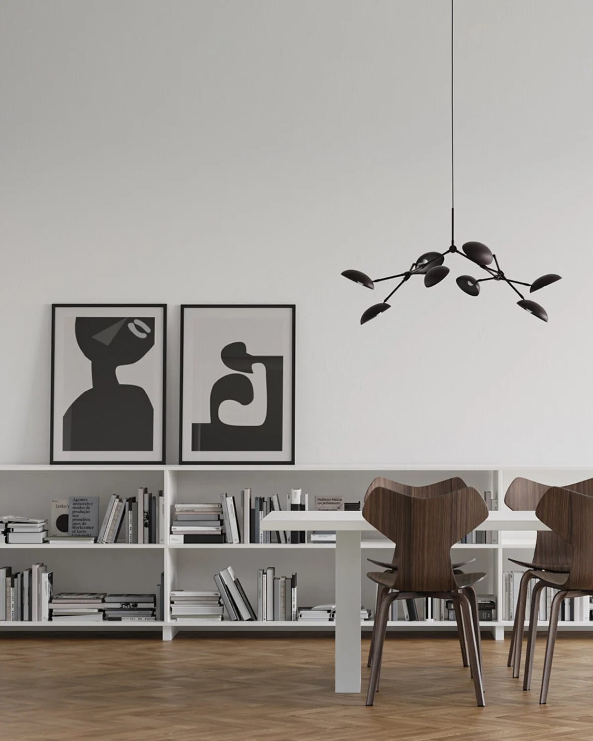 Люстра Drop Chandelier Mini — Burned Black 5m