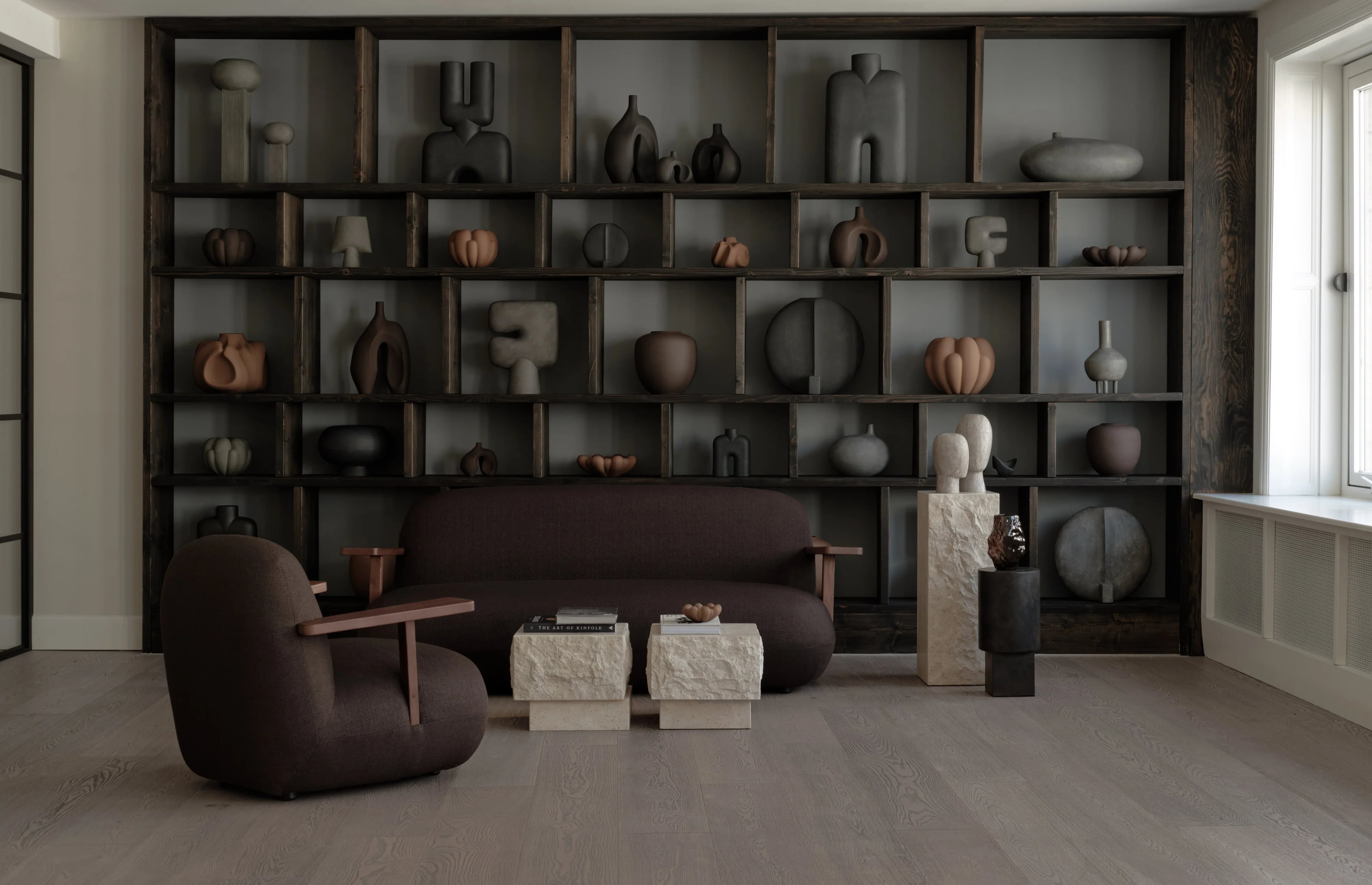 Кресло Toe Chair Armrest — Dark Brown