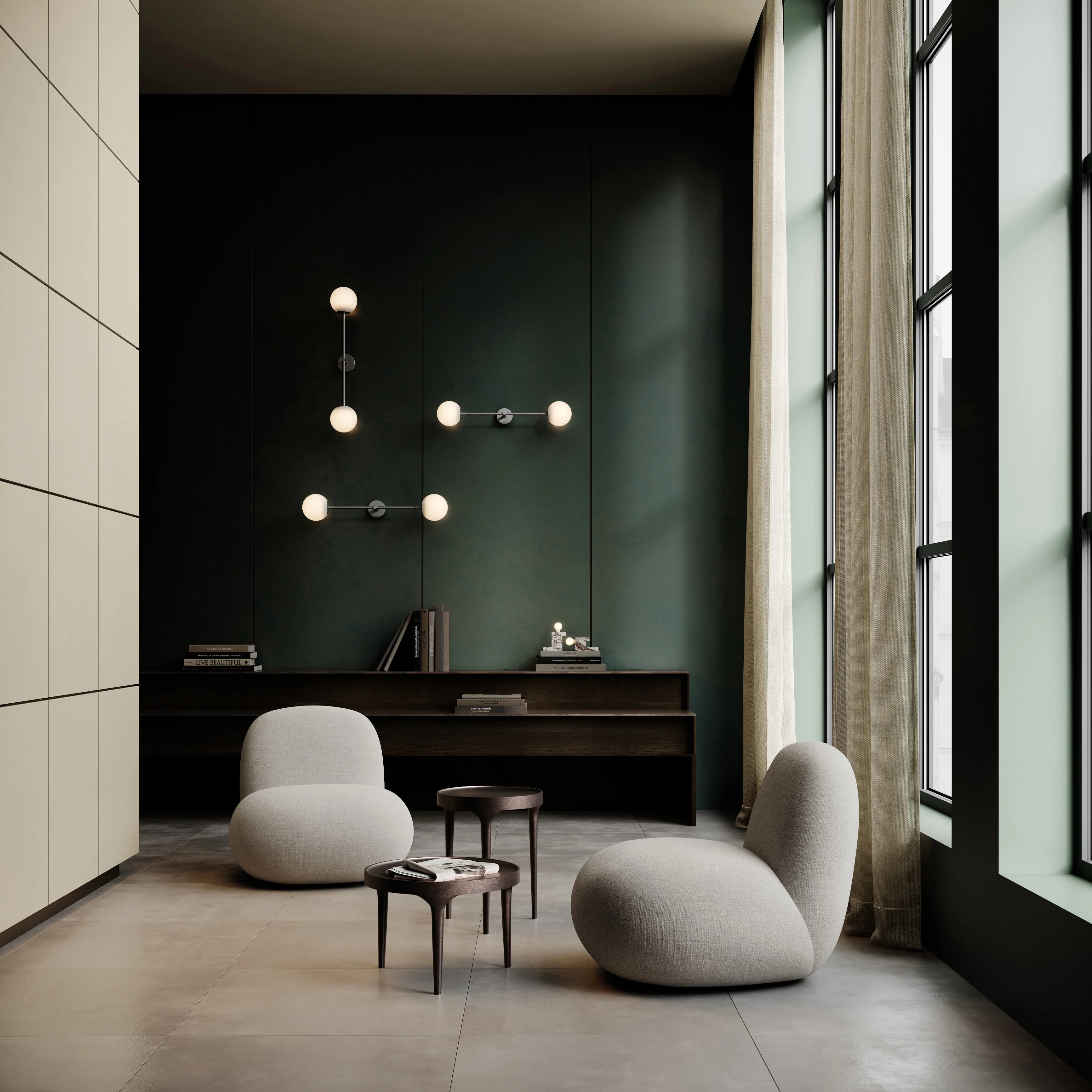 Кресло Toe Chair Flat — Taupe
