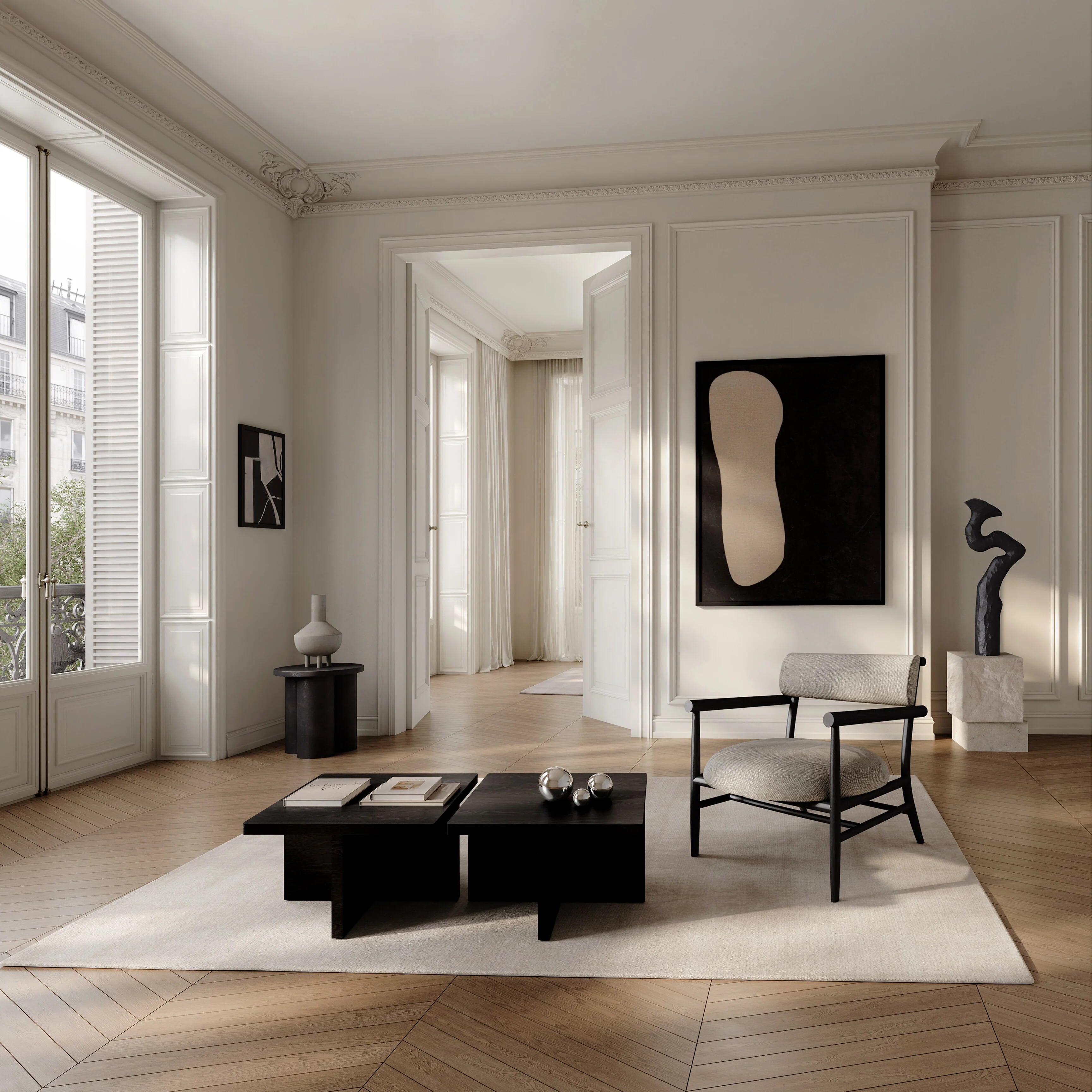 Кресло Nama Lounge Chair — Sand
