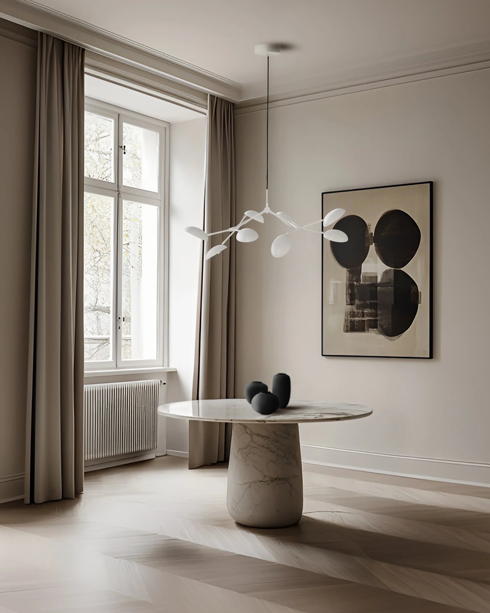 Люстра Drop Chandelier Mini — White 5m