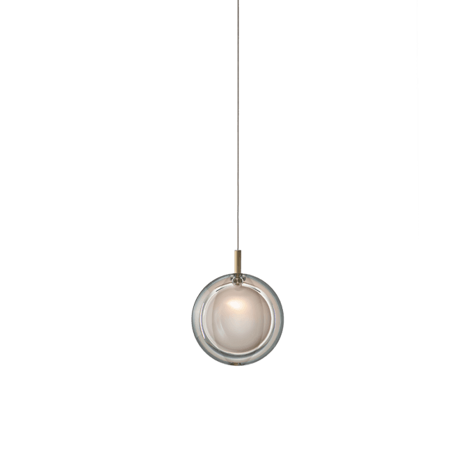 Подвесной светильник Lens white/brushed gold