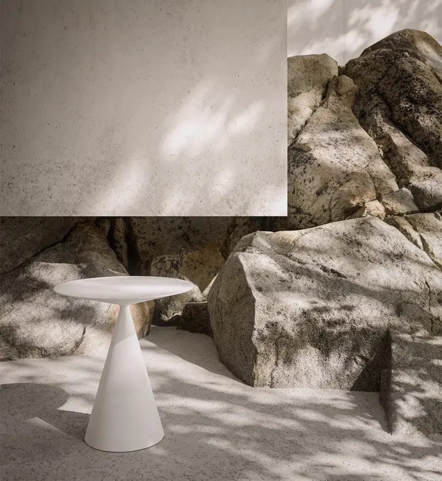 Журнальный столик Micro Clay Concrete White
