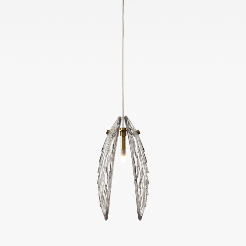 Подвесной светильник Mussels clear/brushed gold