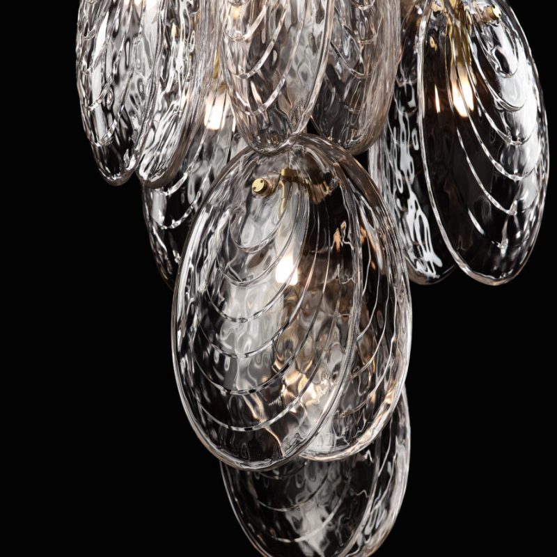Подвесной светильник Mussels clear/brushed gold