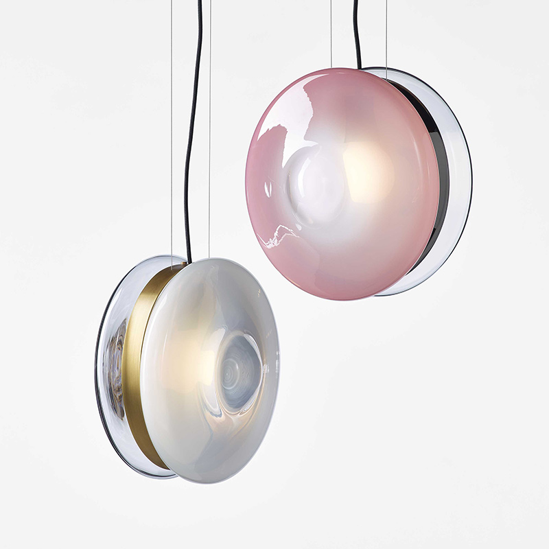 Подвесной светильник Orbital polaris white/patina gold