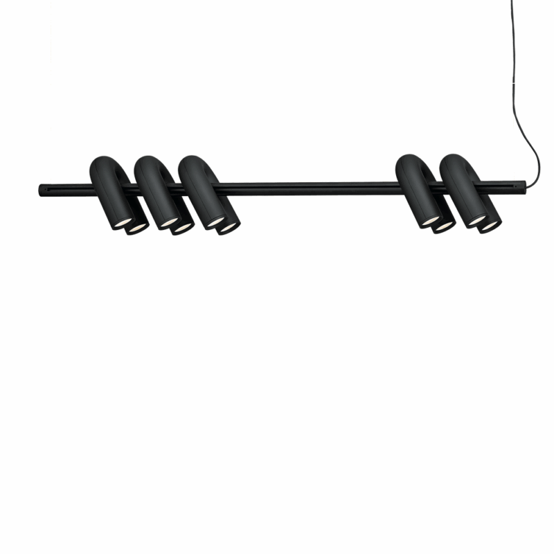 Модульный подвесной светильник Cirkus Track Modular Black (1200 x 4 pcs)