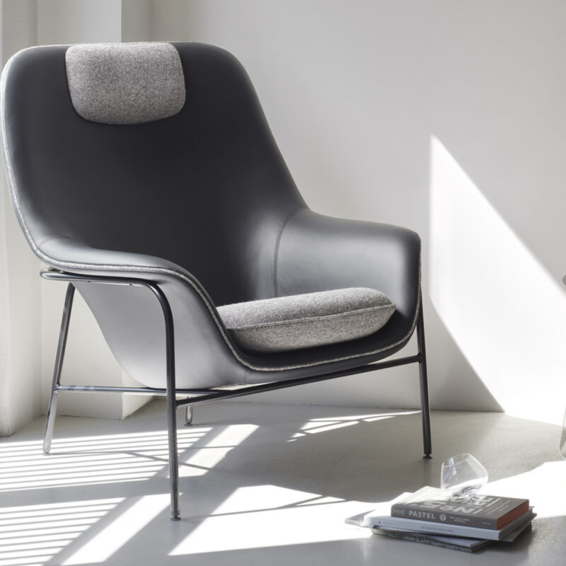 Кресло Drape High Steel