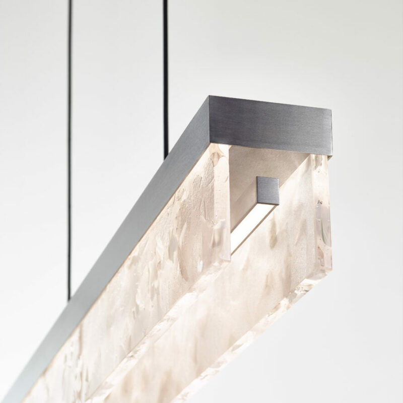 Подвесной светильник Fragment Line/white/brushed silver
