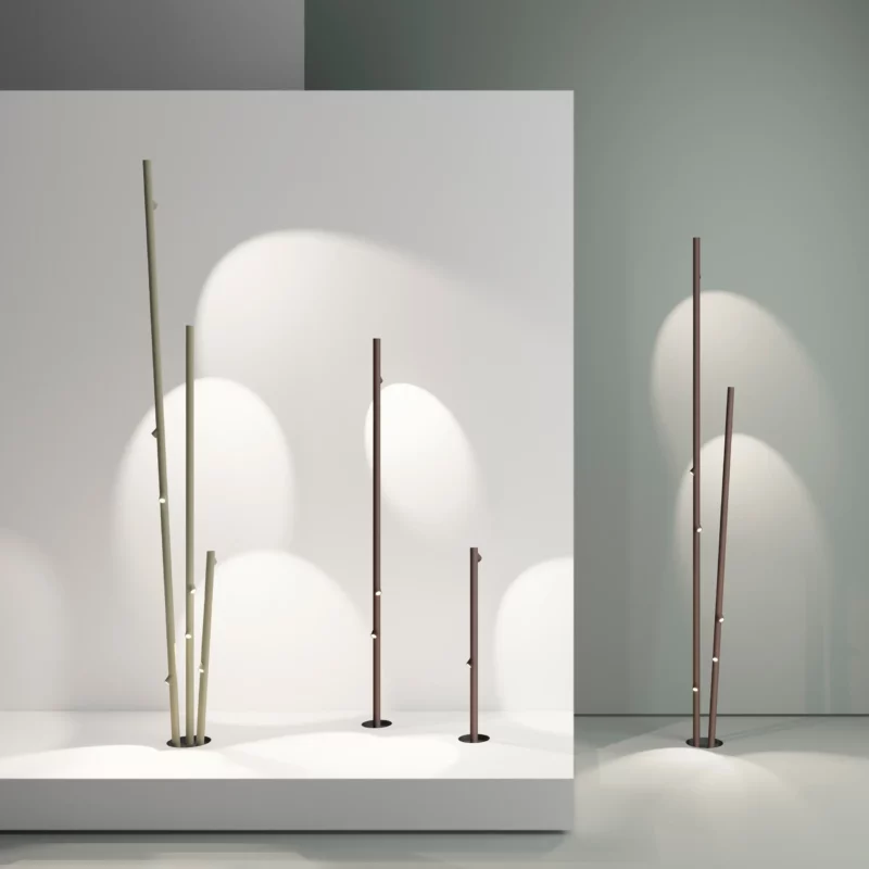 Уличные напольные светильники Bamboo от Vibia