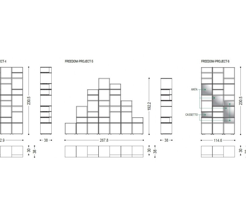 Книжный шкаф Freedom