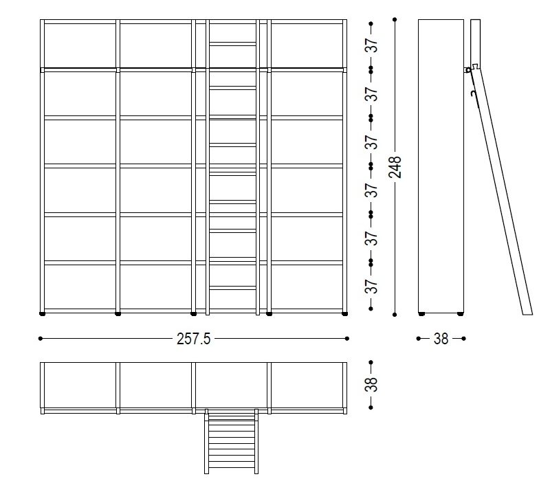 Книжный шкаф Wallstreet