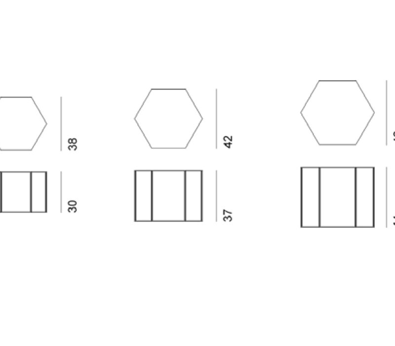 Кофейный столик Hexagon 691