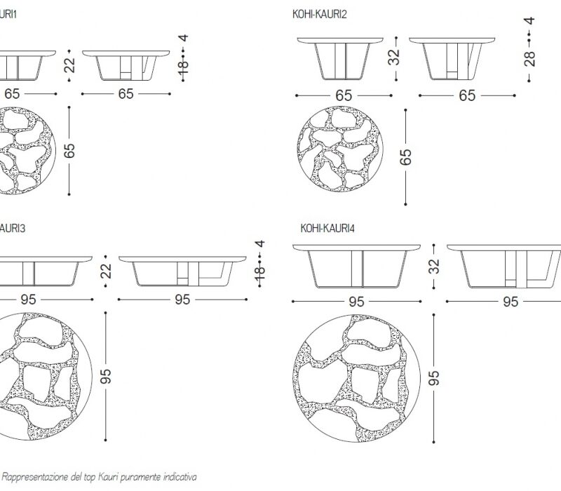 Журнальный столик Kohi Kauri