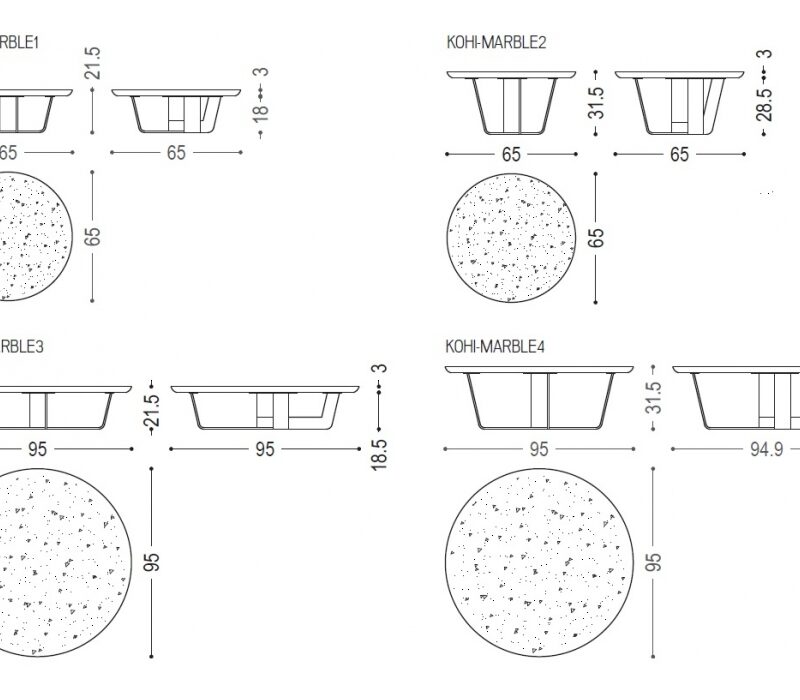 Журнальный столик Kohi Marble