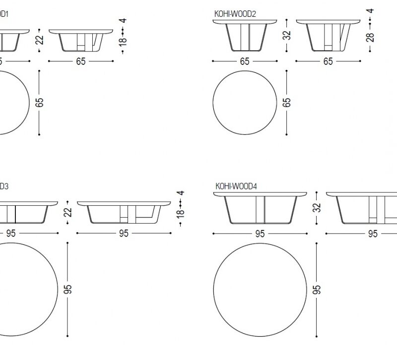 Журнальный столик Kohi Wood