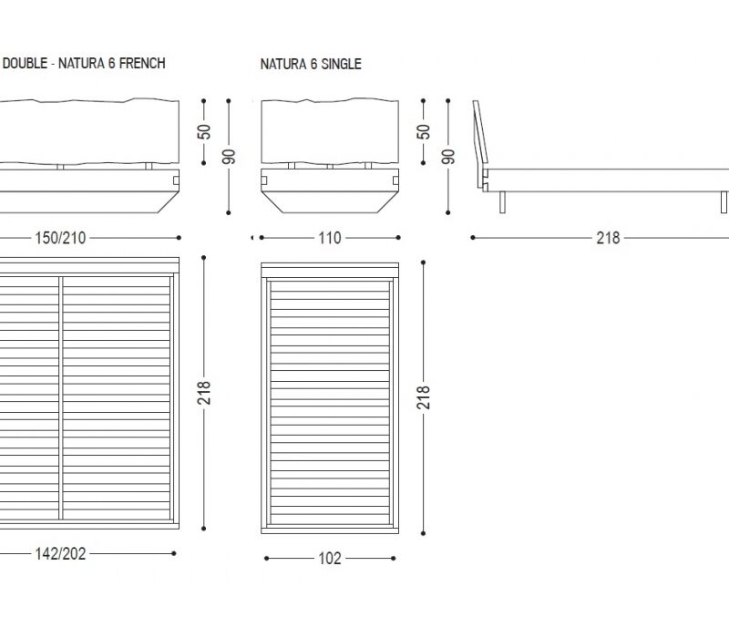Кровать Natura 6