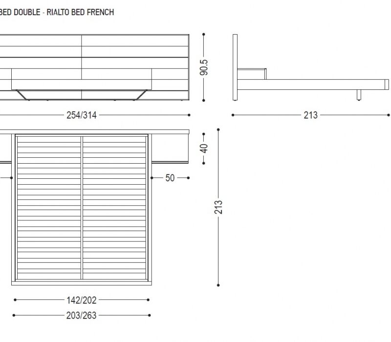 Кровать Rialto