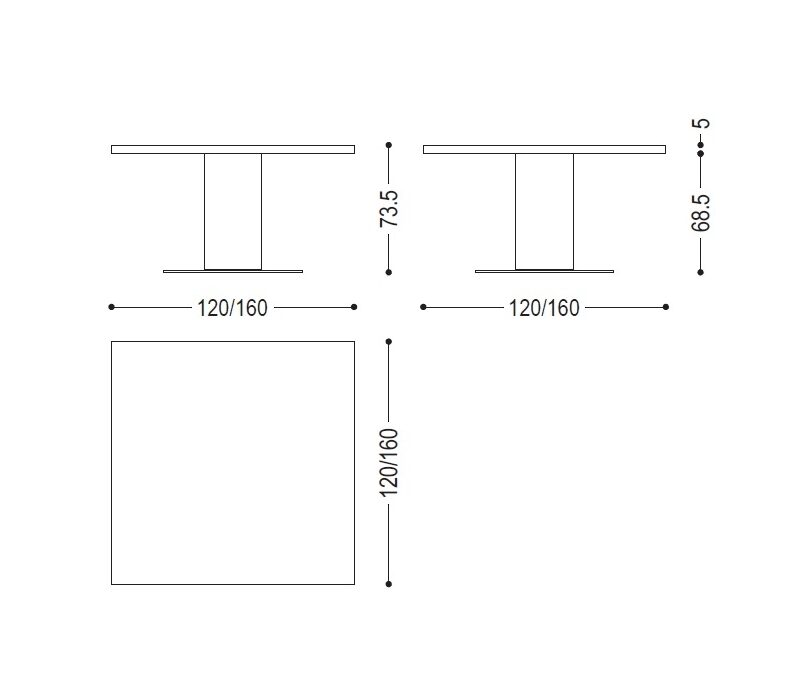 Стол Boss Basic square