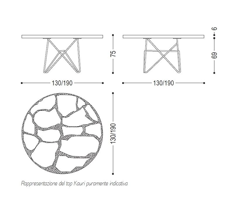 Обеденный стол Kauri Earth