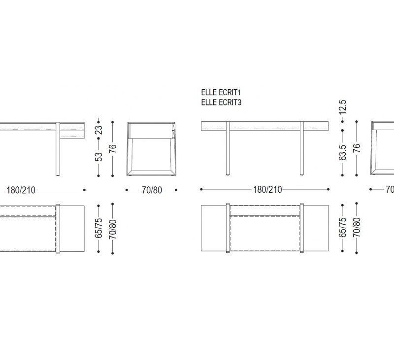 Письменный стол Elle Ecrit