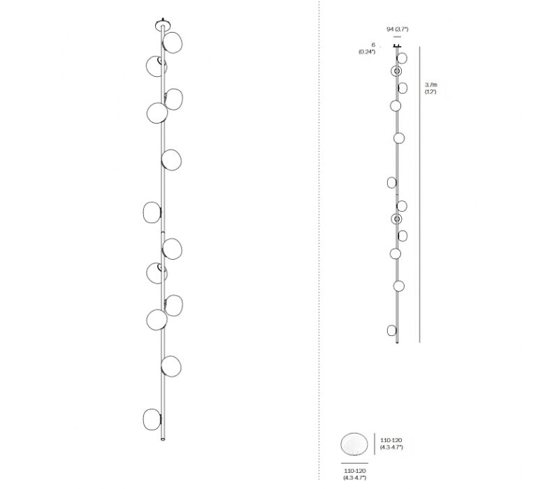 Потолочный светильник 84V Stem