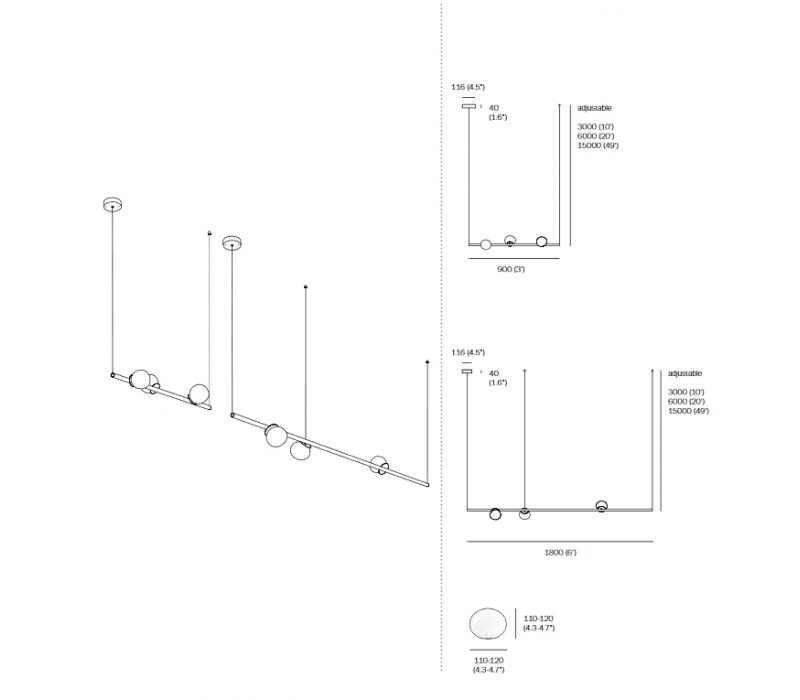 Потолочный светильник 84V Stem