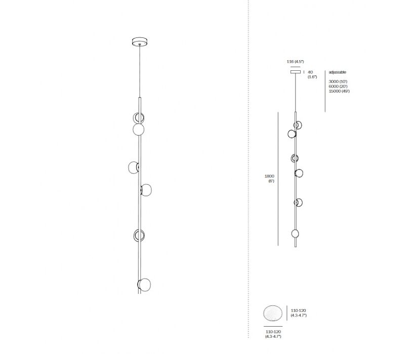 Потолочный светильник 84V Stem