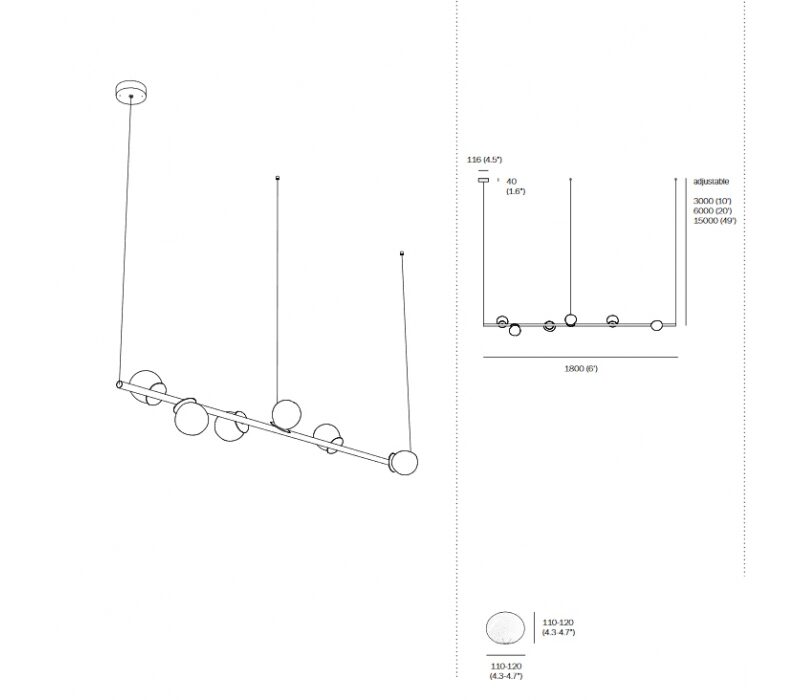 Потолочный светильник 84V Stem