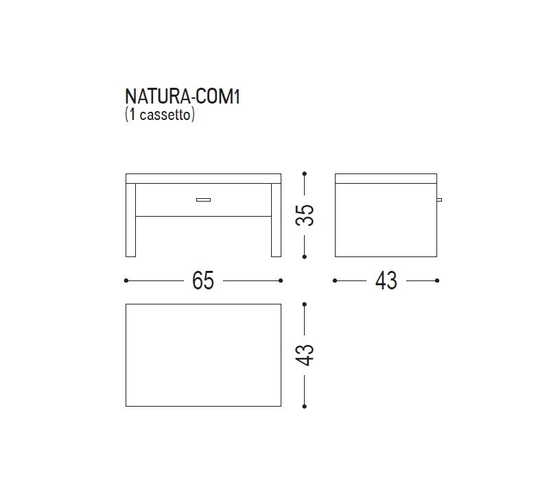 Прикроватная тумба Natura 1