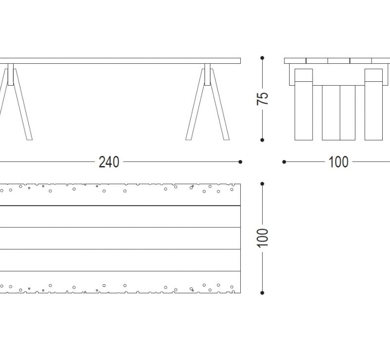 Стол Frammenti di Wabi-Sabi