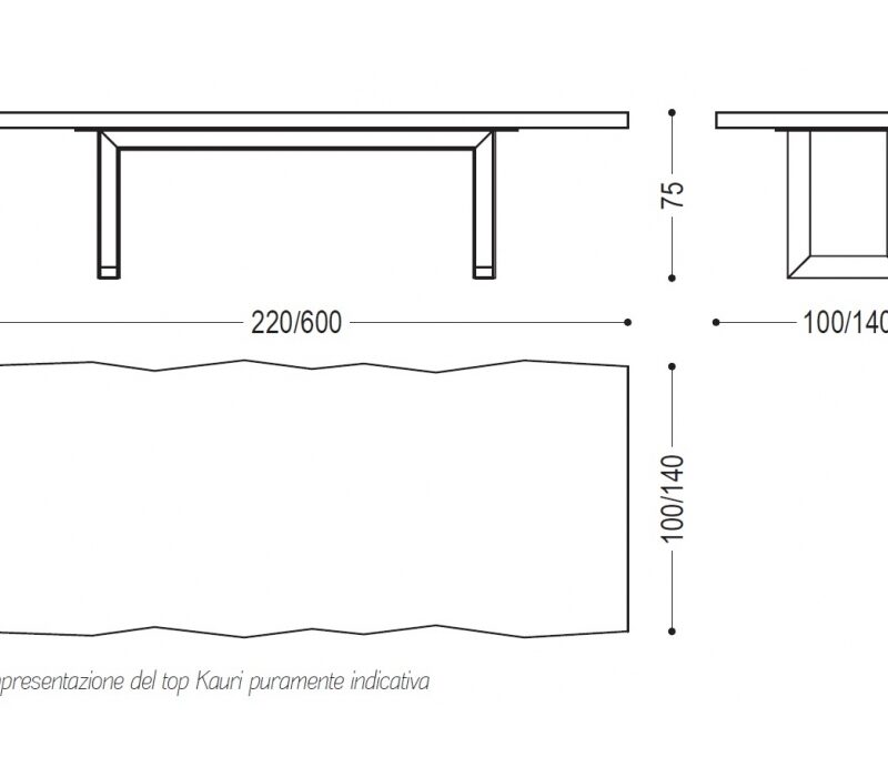 Обеденный стол Kauri Beam