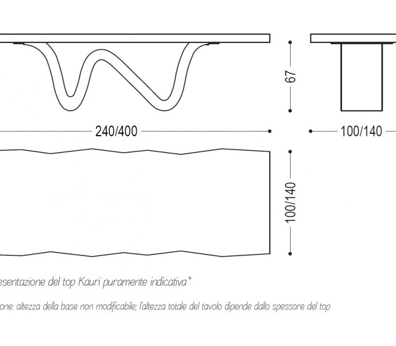 Обеденный стол Kauri Bree e Onda