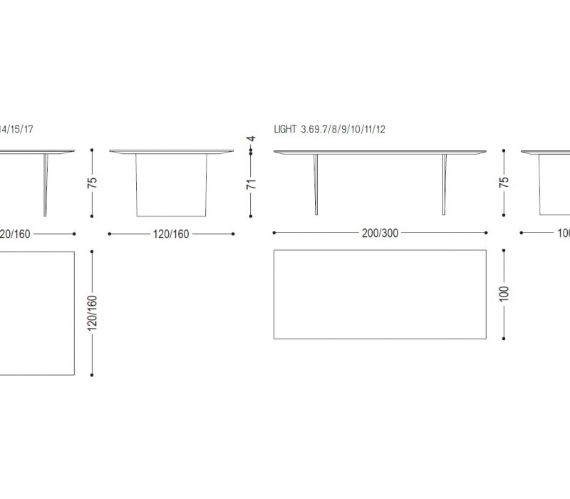 Обеденный стол Light
