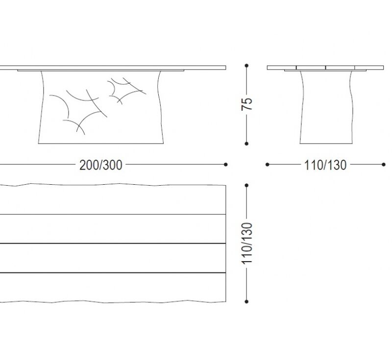 Обеденный стол Riflessi in Laguna