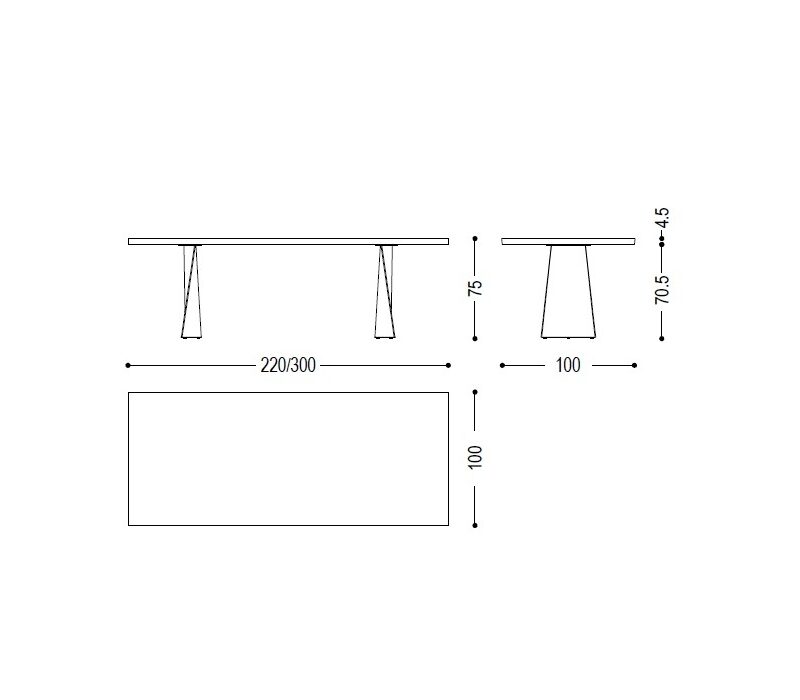 Обеденный стол Simple Swing