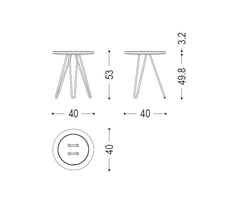 Табурет Button