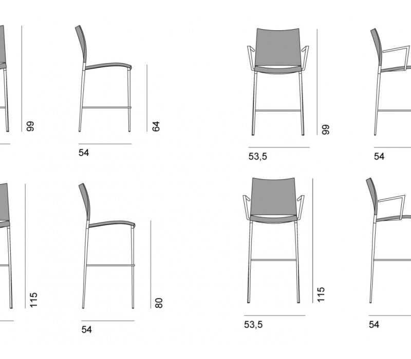 Табурет с обивкой Sand