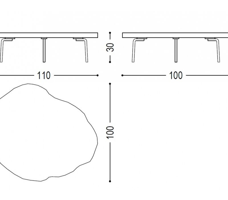 Журнальный столик Disco Jarrah