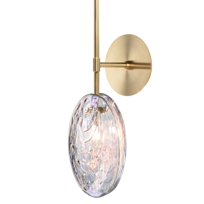 Настенный светильник Mussels pearl/brushed gold