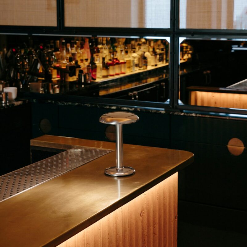 Настольная лампа Gustave Residential Polished Silver